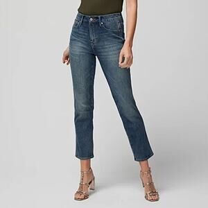 NEW NWT White House Black Market High Rise Straight Crop Jeans Size 12R